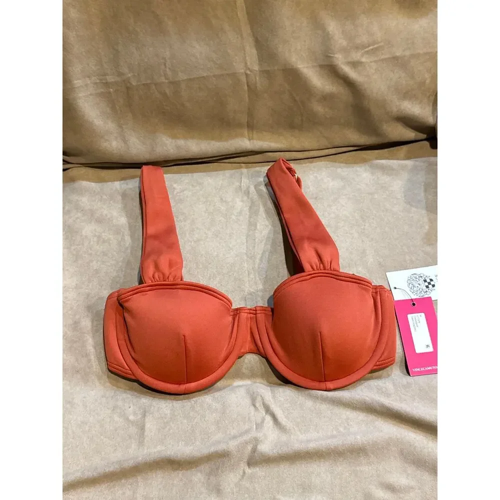 Vince Camuto Cinnabar Underwire Bikini Top M NWT